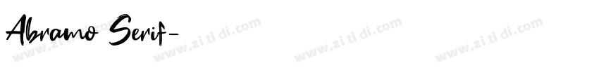 Abramo Serif字体转换
